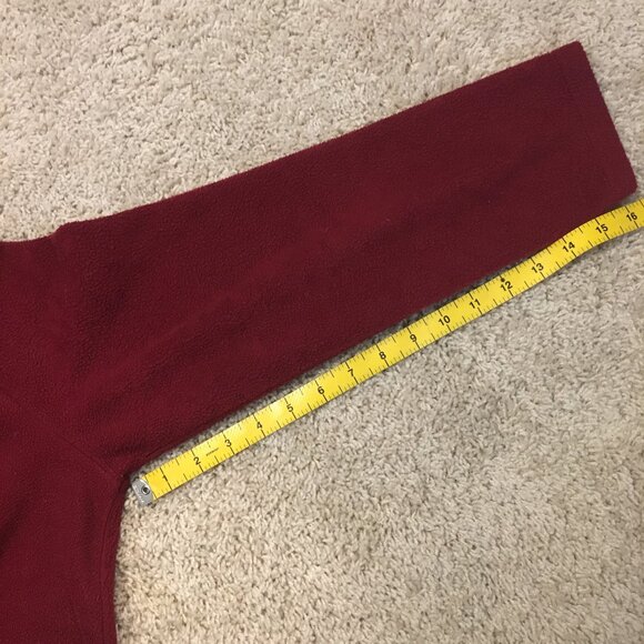 Carroll Reed Red Embroidered Fleece Pullover Sweater Large - Picture 16 of 16